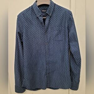 Scotch & Soda Amsterdam Blauw Slim Fit Button Down Shirt
